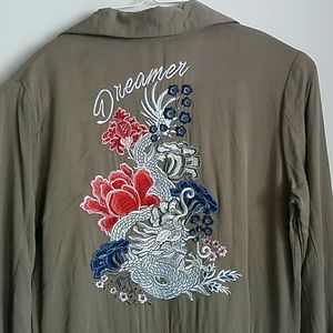 ASOS petite embroidered jumpsuit